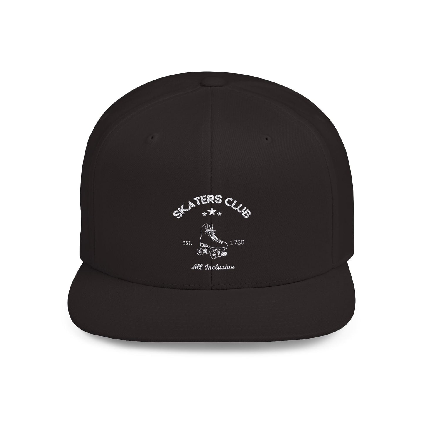 Skaters Club Embroidered Flat Bill Snapback