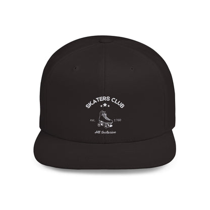 Skaters Club Embroidered Flat Bill Snapback