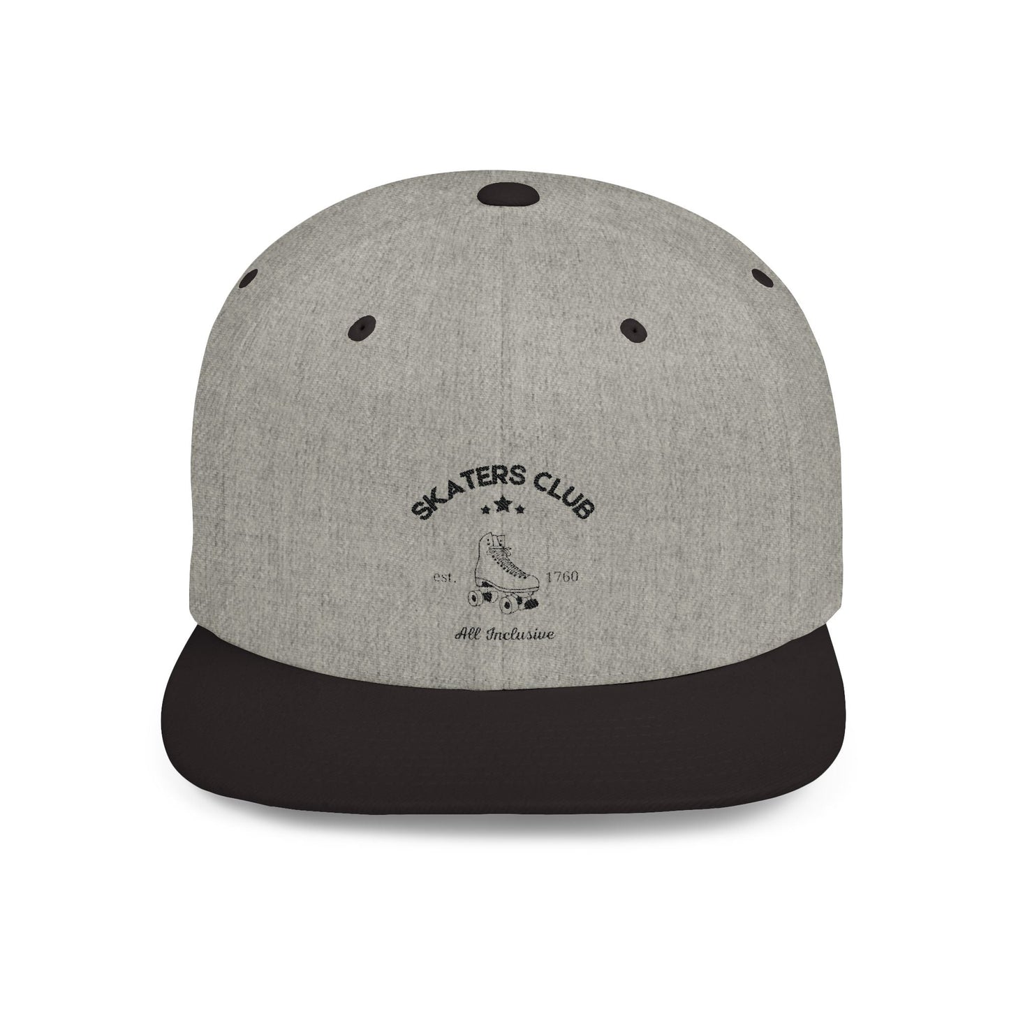 Skaters Club Embroidered Flat Bill Snapback