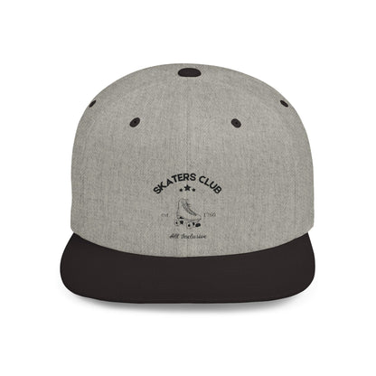 Skaters Club Embroidered Flat Bill Snapback