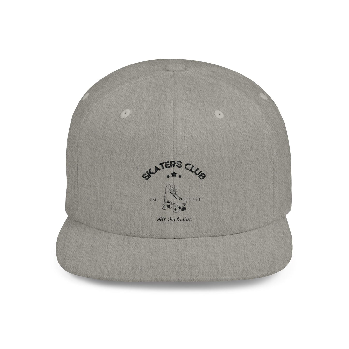 Skaters Club Embroidered Flat Bill Snapback