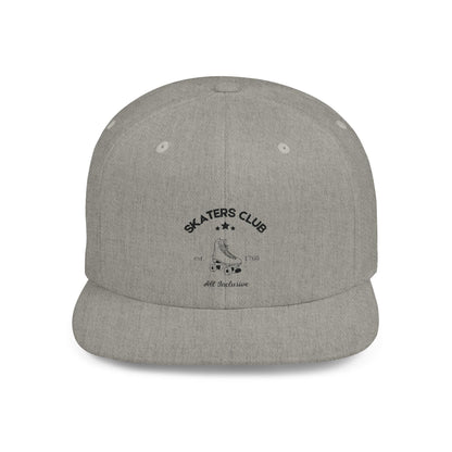Skaters Club Embroidered Flat Bill Snapback