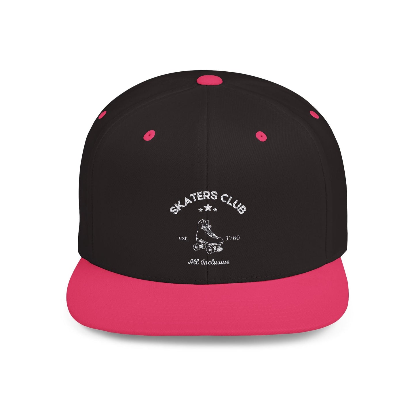 Skaters Club Embroidered Flat Bill Snapback