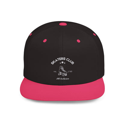Skaters Club Embroidered Flat Bill Snapback