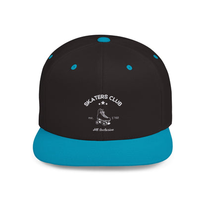 Skaters Club Embroidered Flat Bill Snapback