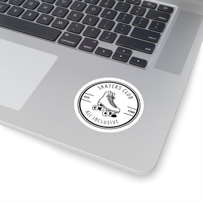 Skaters Club Round Sticker