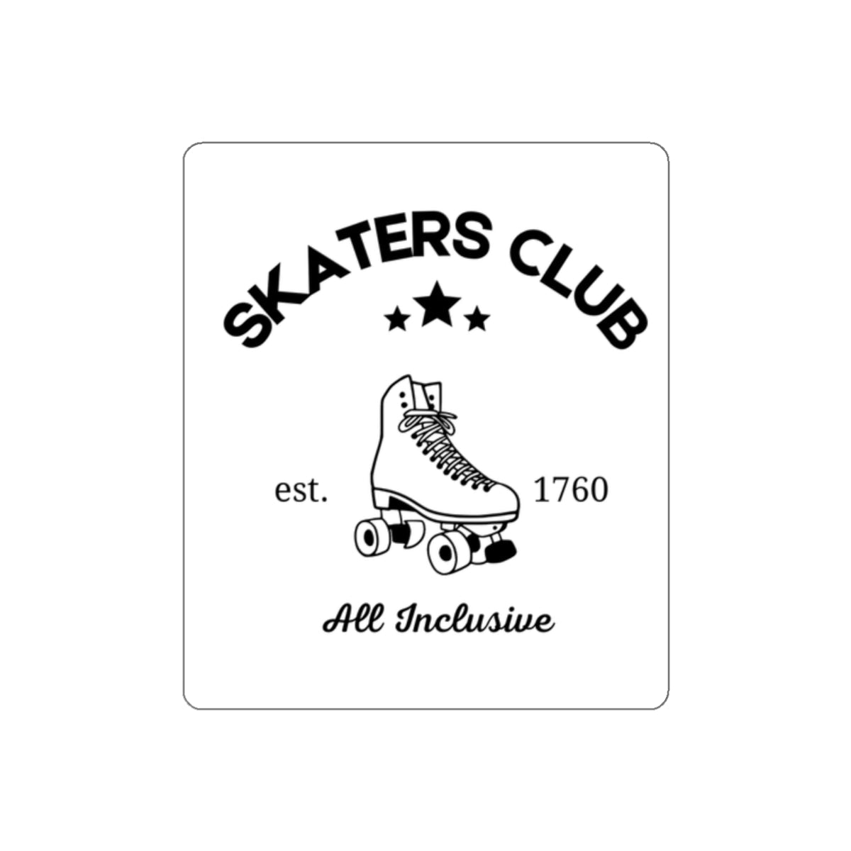 Skaters Club Sticker