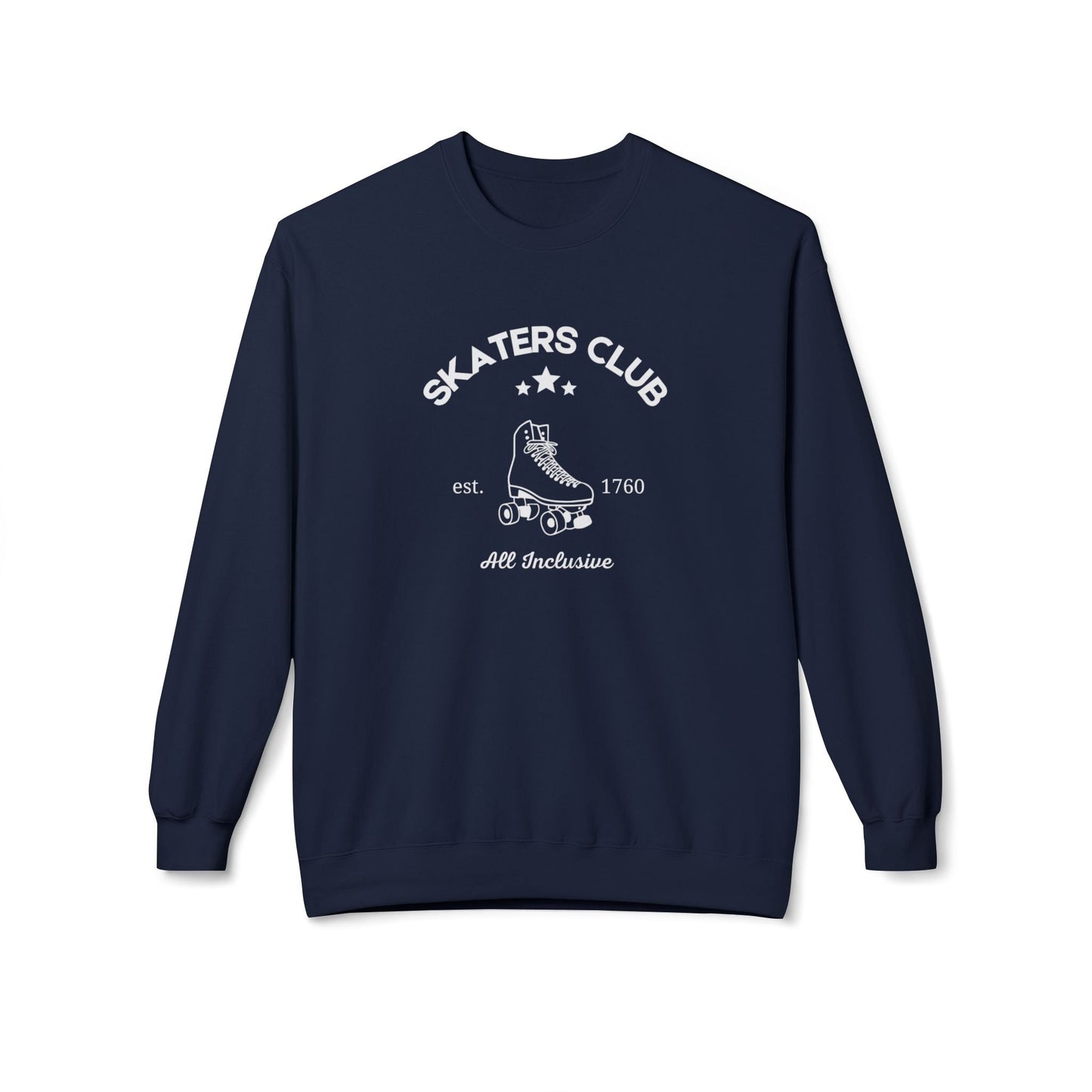 Skaters Club Unisex Fleece Crewneck Sweatshirt