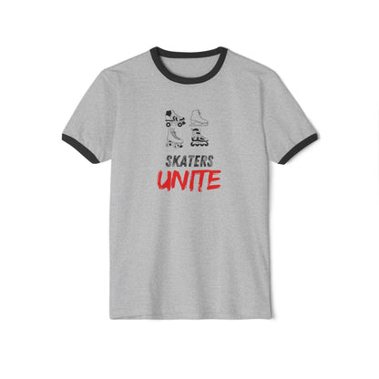 Skaters Unite Unisex Cotton Ringer T-Shirt