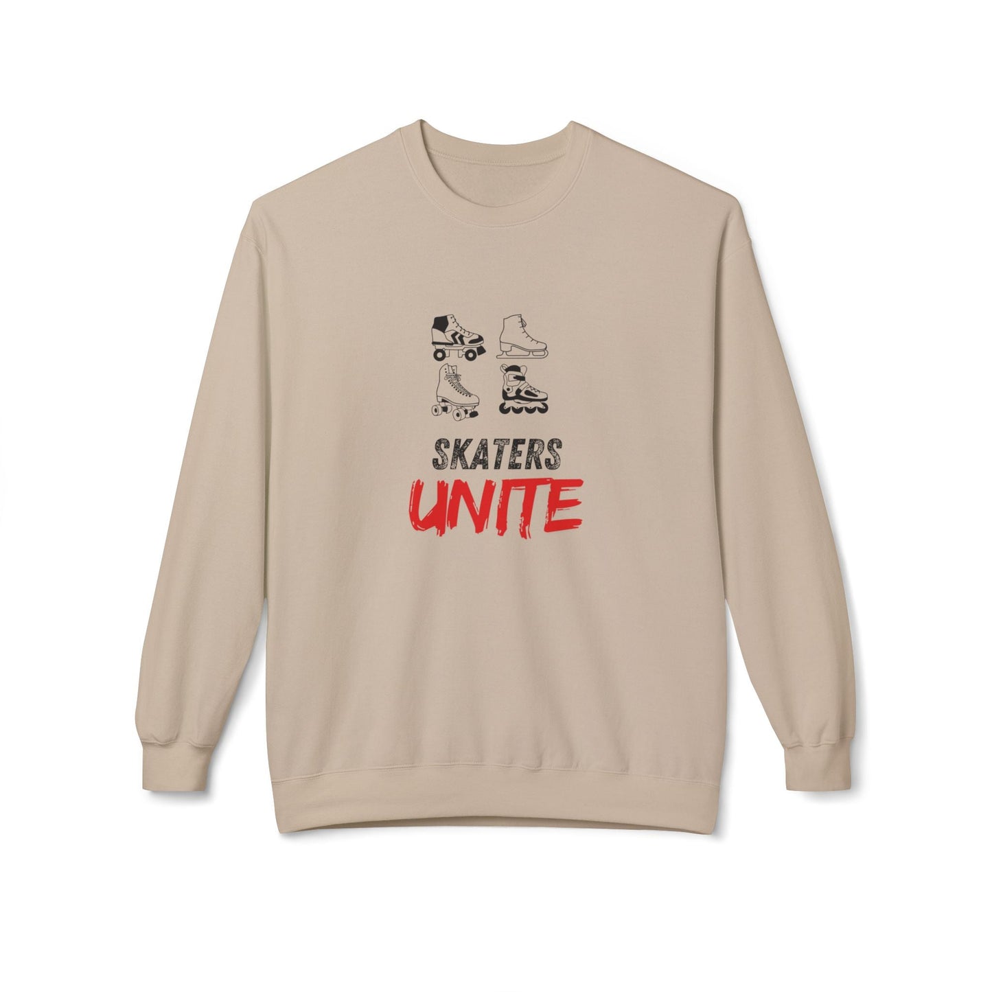 Skaters Unite Unisex Fleece Crewneck Sweatshirt