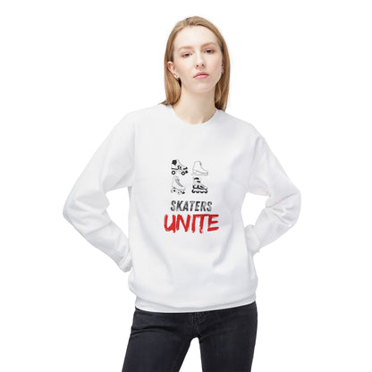 Skaters Unite Unisex Fleece Crewneck Sweatshirt
