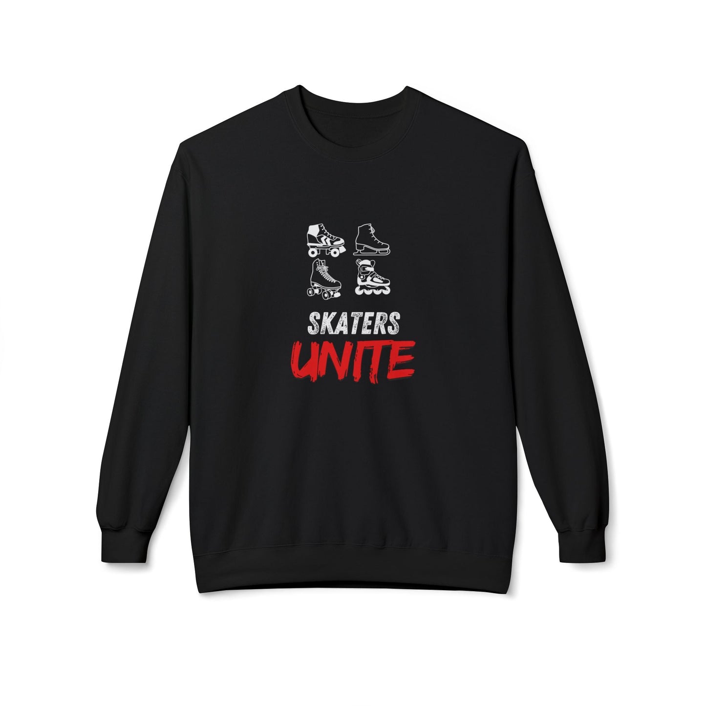 Skaters Unite Unisex Fleece Crewneck Sweatshirt