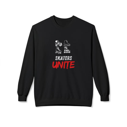 Skaters Unite Unisex Fleece Crewneck Sweatshirt