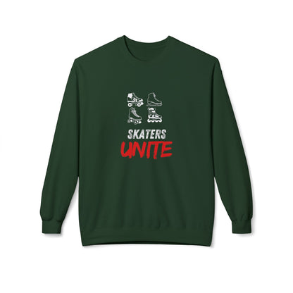 Skaters Unite Unisex Fleece Crewneck Sweatshirt