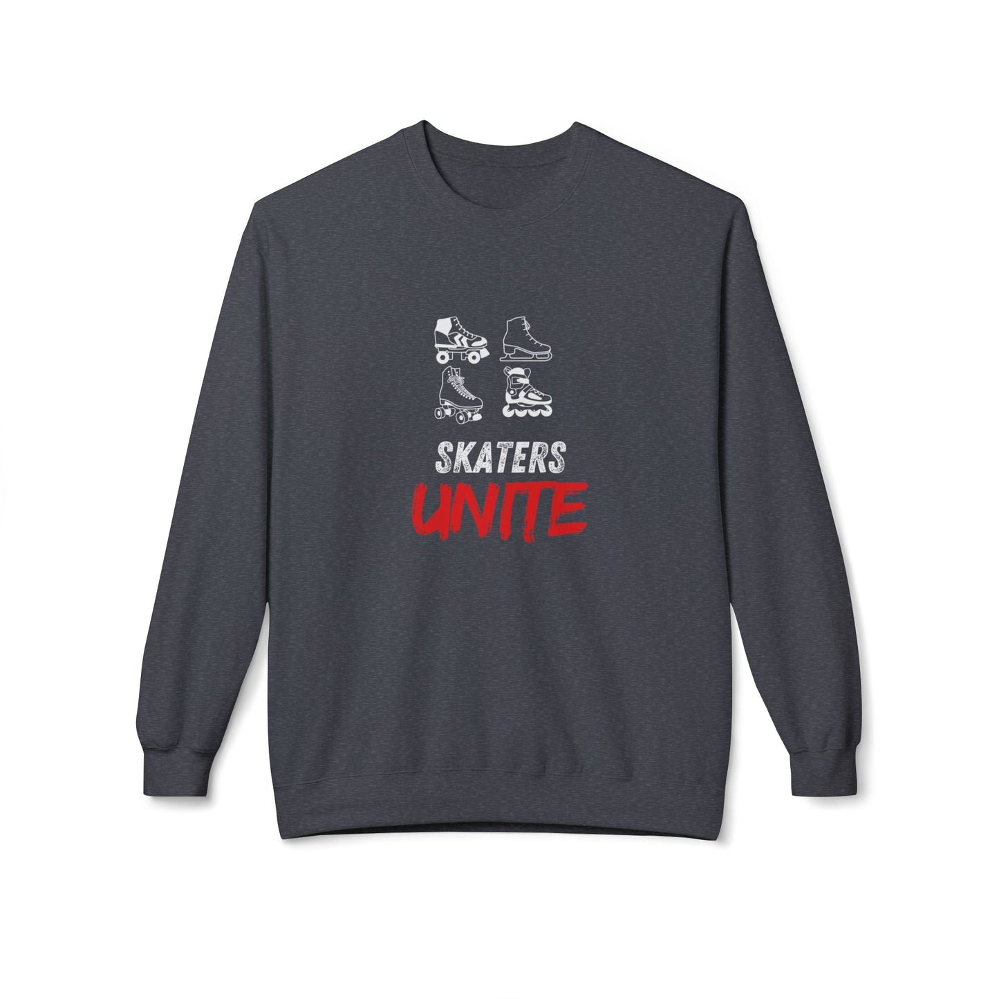 Skaters Unite Unisex Fleece Crewneck Sweatshirt