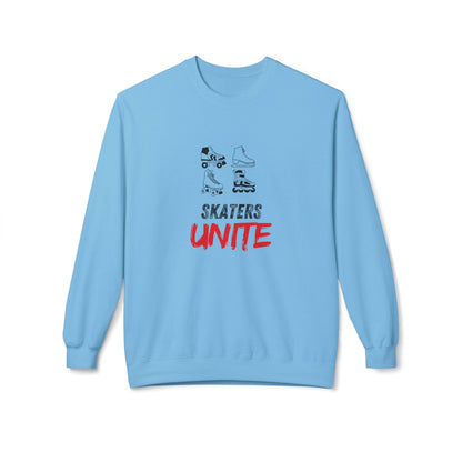 Skaters Unite Unisex Fleece Crewneck Sweatshirt