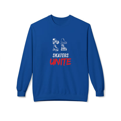 Skaters Unite Unisex Fleece Crewneck Sweatshirt