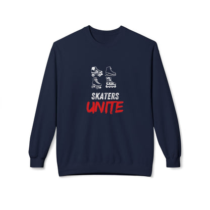 Skaters Unite Unisex Fleece Crewneck Sweatshirt