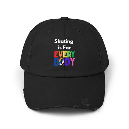 Skating is For Everybody Distressed Cap
