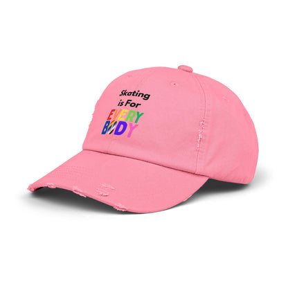 Skating is For Everybody Distressed Cap