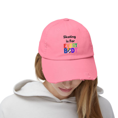 Skating is For Everybody Distressed Cap