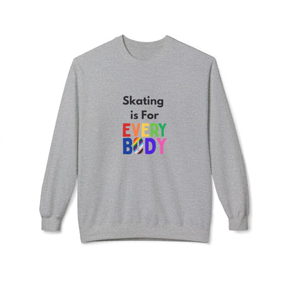 Skating is for Everybody Unisex Fleece Crewneck Sweatshirt