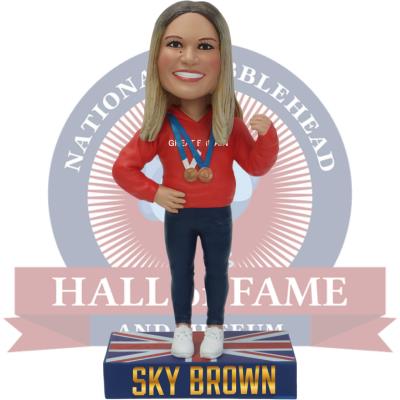Sky Brown Bobblehead