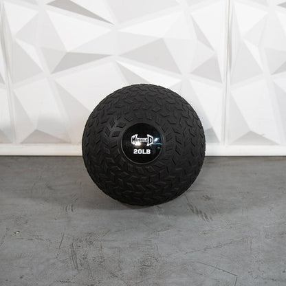 Muscle D Slam Ball - Muscle D Fitness - Tire Track Design - Thick Outer Shell
