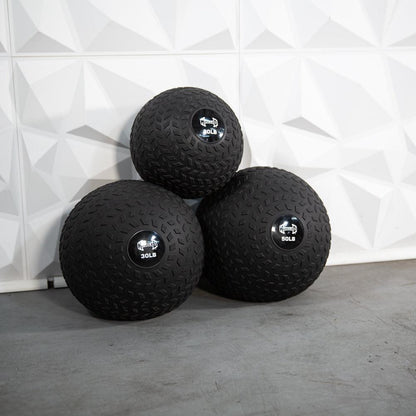 Muscle D Slam Ball - Muscle D Fitness - Tire Track Design - Thick Outer Shell