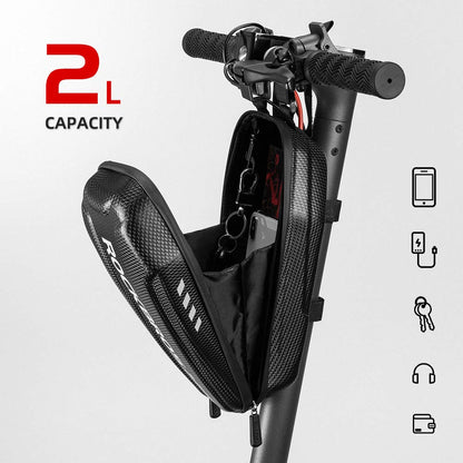ROCKBROS Scooter Storage Bag Waterproof EVA Hard Shell Handlebar Bag for Scooters  Folding Bikes