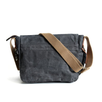 Small Waxed Canvas Crossbody Bag