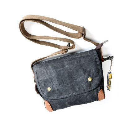 Small Waxed Canvas Crossbody Bag