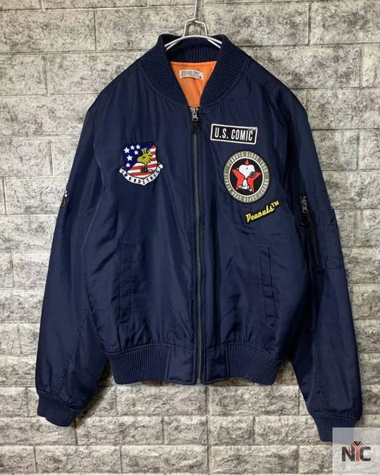 Snoopy Patch Yoshida Yu MA1 Flight Peanuts Jacket