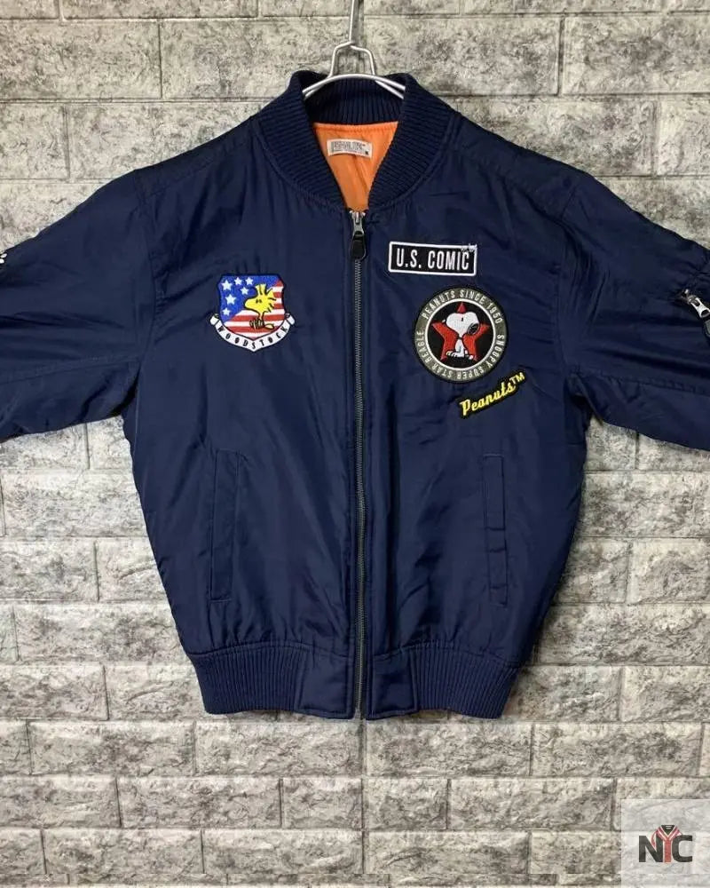 Snoopy Patch Yoshida Yu MA1 Flight Peanuts Jacket