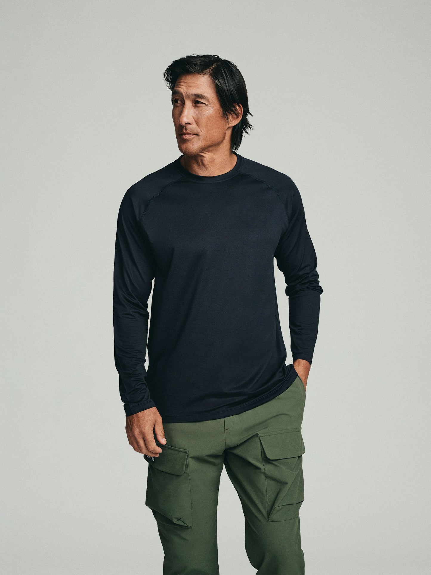 Long Sleeve - UPF 50+ Performance Tee - Black