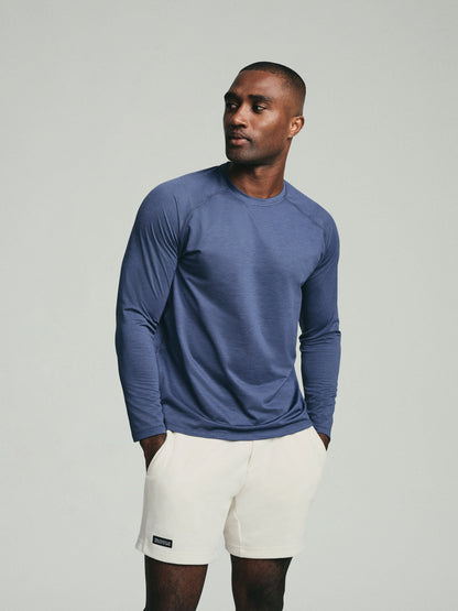 Long Sleeve - UPF 50+ Performance Tee - Navy