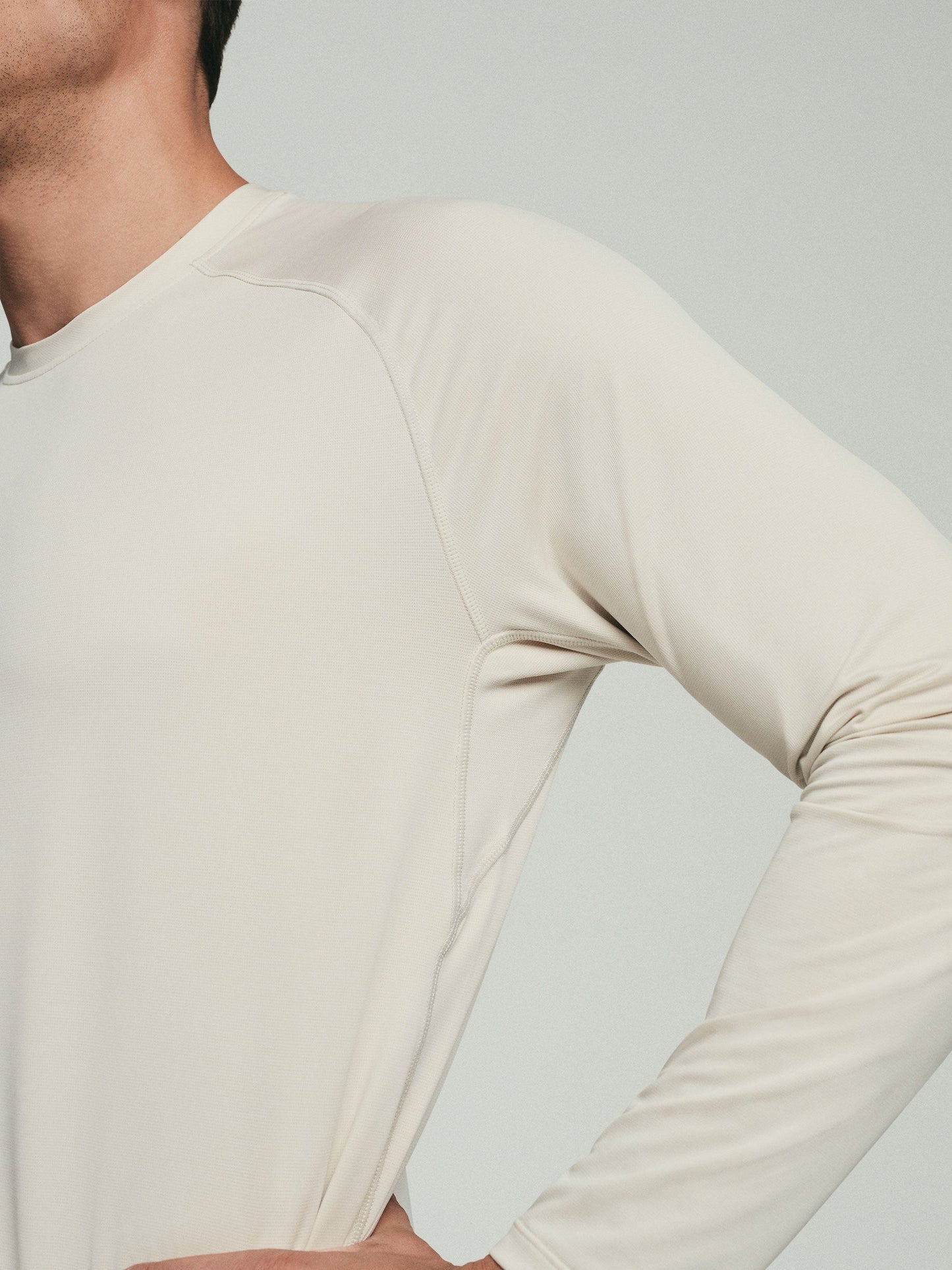 Long Sleeve - UPF 50+ Performance Tee - Stone