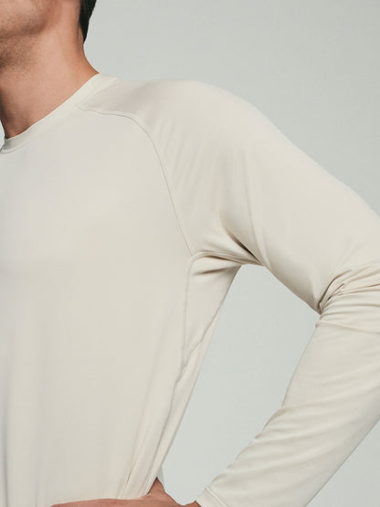 Long Sleeve - UPF 50+ Performance Tee - Stone