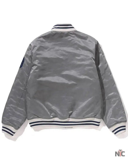 Solid Camo NYC Logo Nylon Varsity Jacket