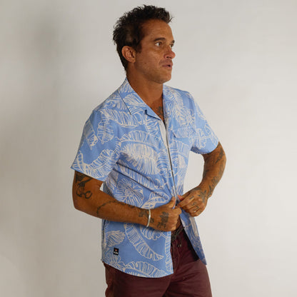 OLEU UV QUICK-DRY BOARDSHIRT - RAINFOREST CHAMBRAY