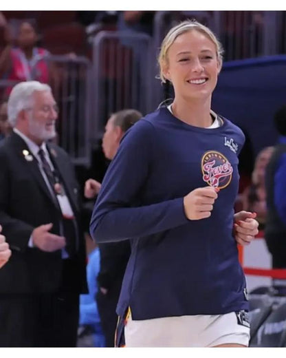 Sophie Cunningham Indiana Fever Navy Core Long Sleeve T-Shirt