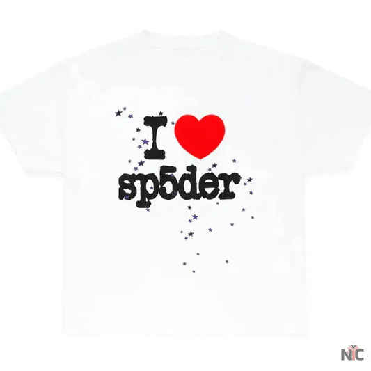 Sp5der I Heart SP5DER White Tee