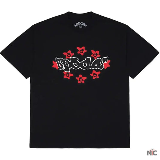 Sp5der Warped Black Tee