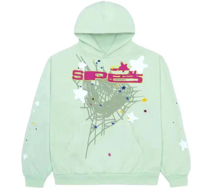 Sp5der SP5 Mint Hoodie