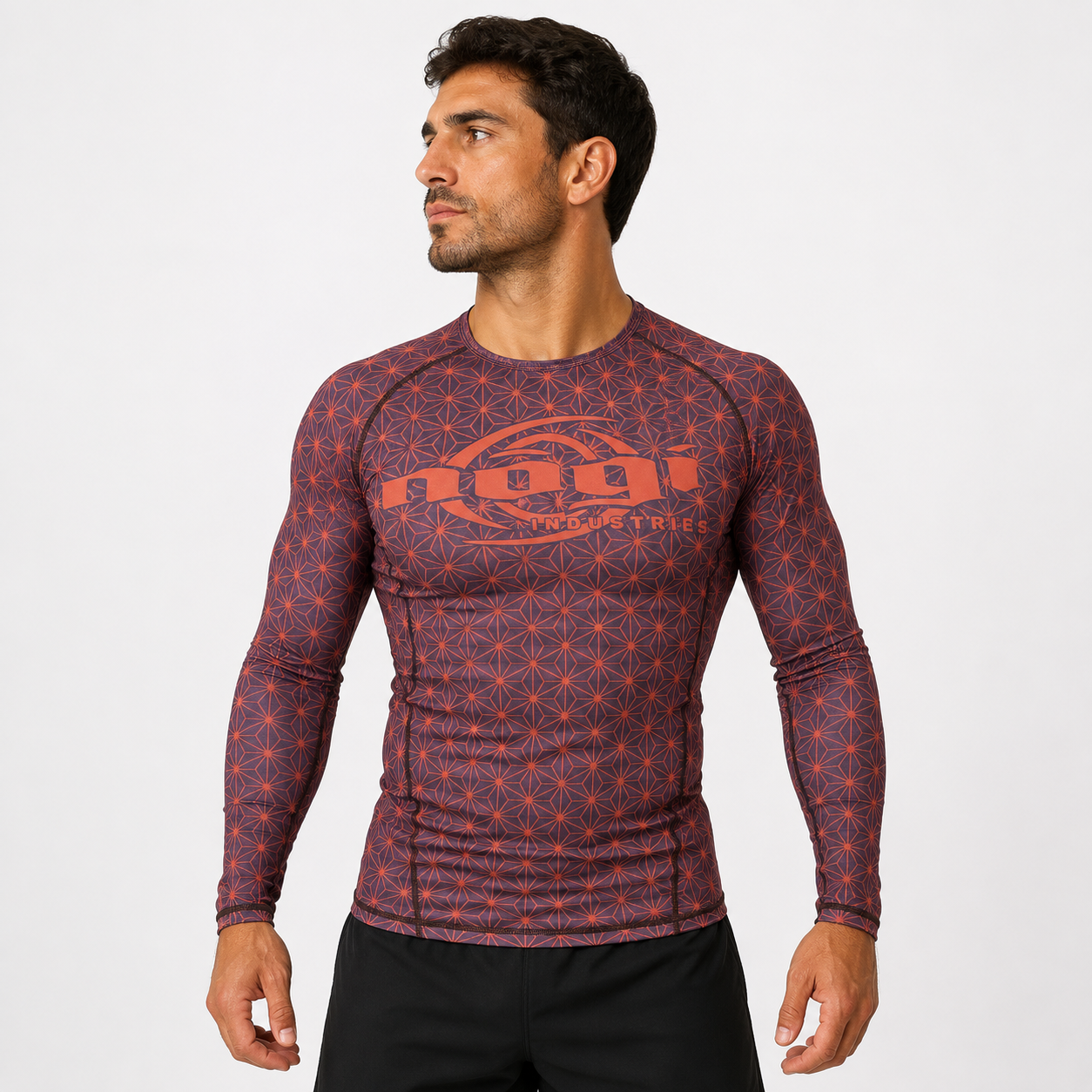 Spectral Long Sleeve Rank Rashguard - Brown (LS)