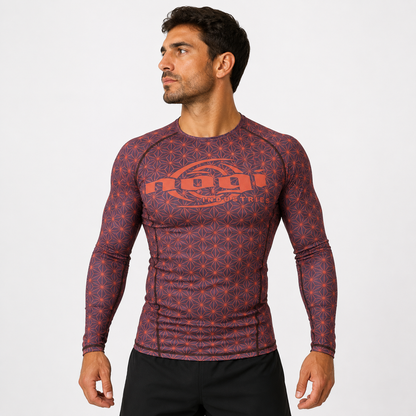 Spectral Long Sleeve Rank Rashguard - Brown (LS)