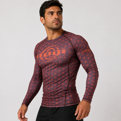 Spectral Long Sleeve Rank Rashguard - Brown (LS)
