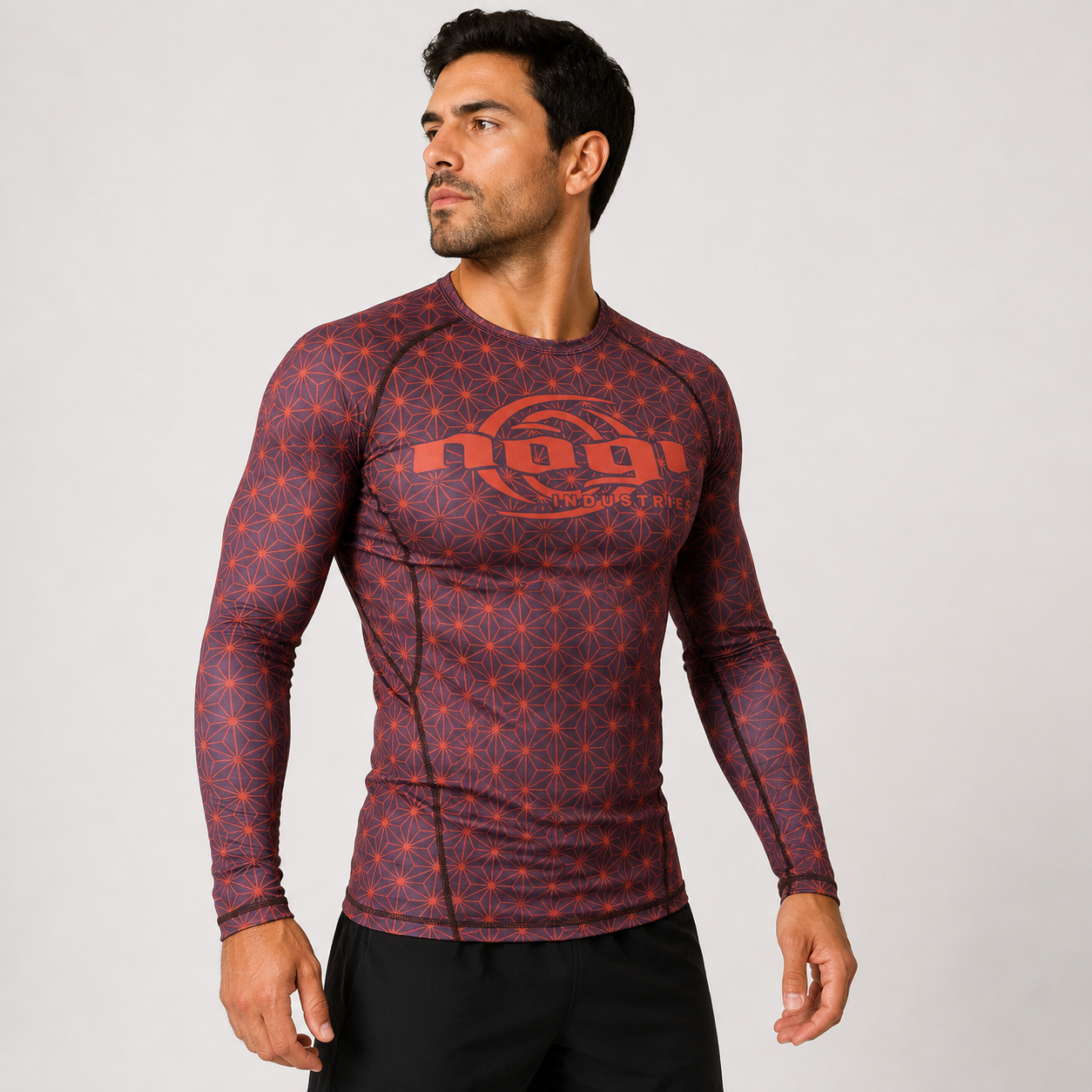 Spectral Long Sleeve Rank Rashguard - Brown (LS)