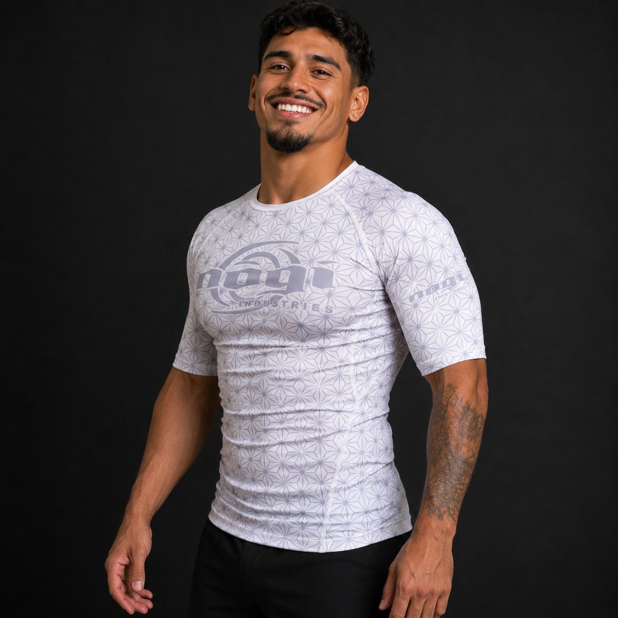 Spectral Short Sleeve Rashguard - White (SS)
