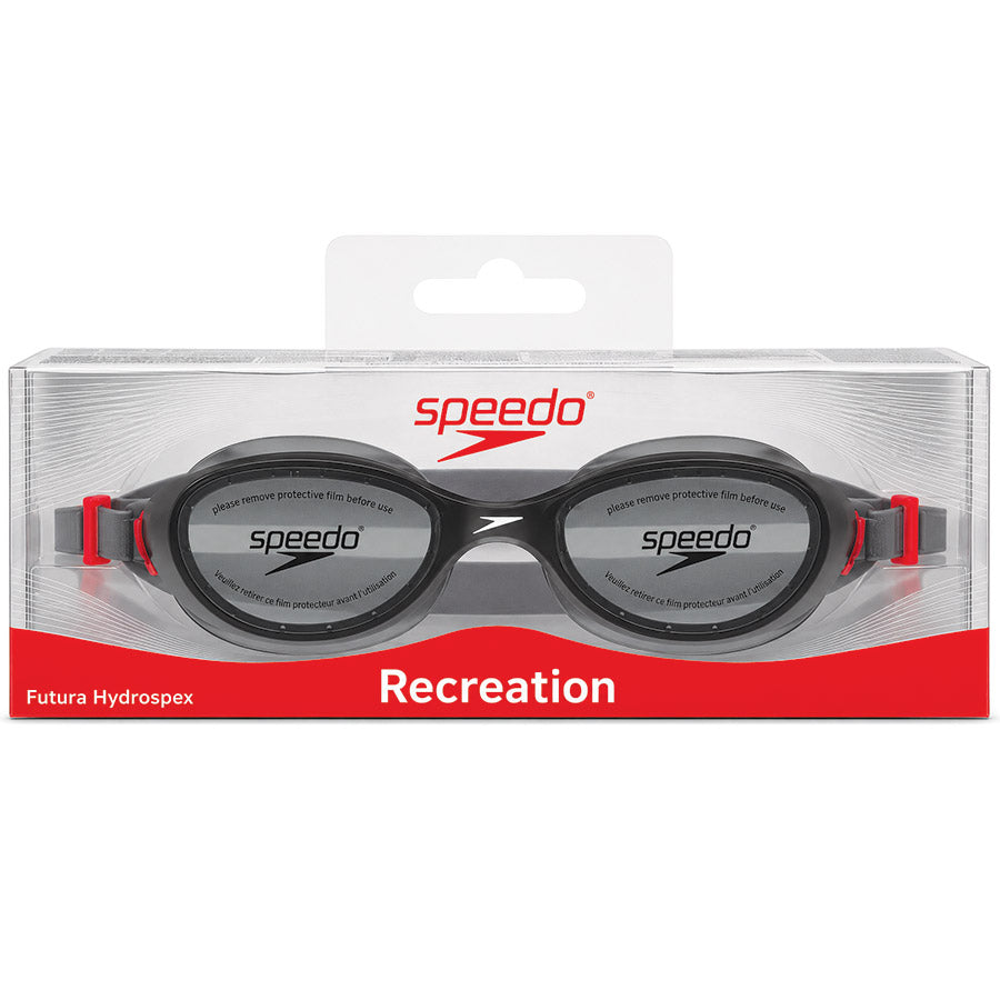 Adult Speedo Black Silicone Goggles